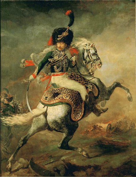 Gericault, An Officer of the Imperial Horse Guards, vaj, 1812